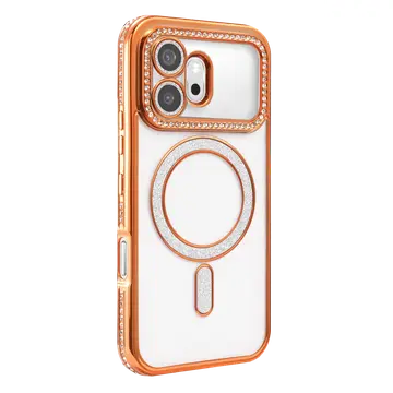 Huawei Honor 600 Joke Simli Magneticsafe Kılıf - Turuncu