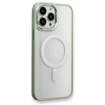 İphone 14 Pro Max Kılıf Room Magneticsafe Silikon - Su Yeşili
