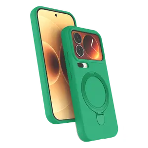 Xiaomi Mi 17 Pro Max Regal Magsafe Standlı Kapak - Yeşil