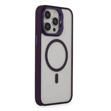 Joko  İphone 14 Pro Kılıf Roblox Lens Magsafe Standlı Kapak - Derin Mor
