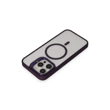 Joko  İphone 14 Pro Kılıf Roblox Lens Magsafe Standlı Kapak - Derin Mor