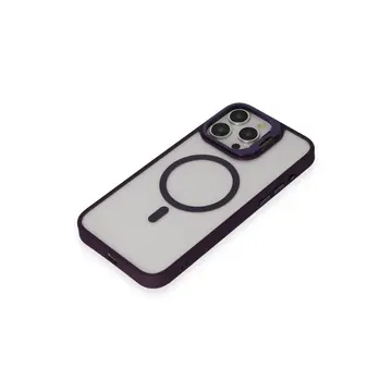 Joko  İphone 14 Pro Kılıf Roblox Lens Magsafe Standlı Kapak - Derin Mor