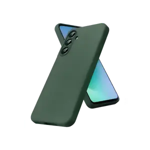 Samsung Galaxy S26 Fe Nano İçi Kadife Silikon - Koyu Yeşil