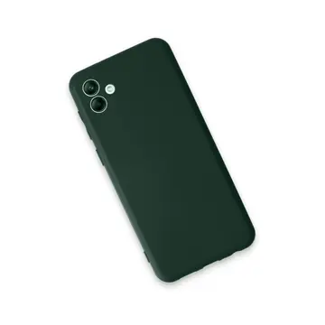 Samsung Galaxy A04e Kılıf First Silikon - Koyu Yeşil