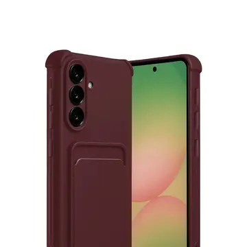 Samsung Galaxy A17 5g Kelvin Kartvizitli Silikon - Bordo