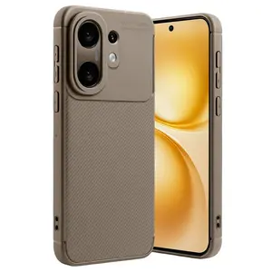 Vivo X200 Fe Auto Focus Karbon Kapak -kahverengi