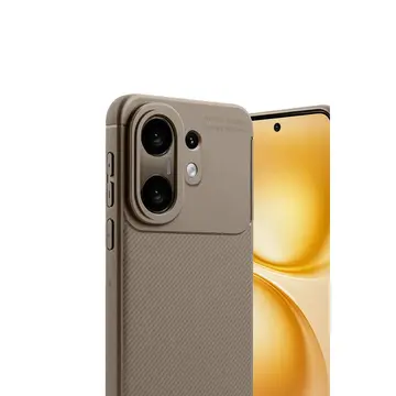 Vivo X200 Fe Auto Focus Karbon Kapak -kahverengi