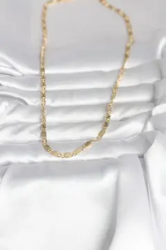 CM 14K Gold Renk Lazer Model 45 cm Kadın Kolye 5886
