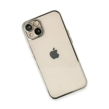 İphone 14 Kılıf Razer Lensli Silikon - Gümüş