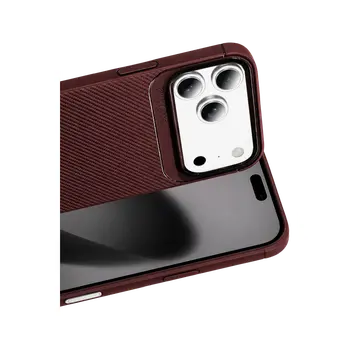 İphone 18 Pro Max Auto Focus Karbon Kapak - Bordo