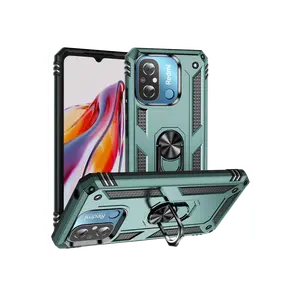 Xiaomi Redmi 12c Kılıf Sofya Yüzüklü Silikon Kapak - Yeşil