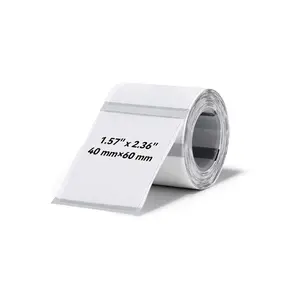 NIIMBOT T40 Etiket 40mm x 60mm 125 adet Şeffaf  (B1B21SB3S)(1923)