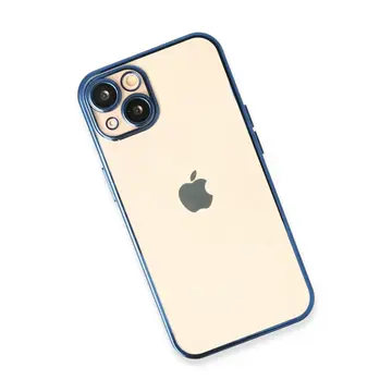İphone 14 Plus Kılıf Razer Lensli Silikon - Açık Mavi