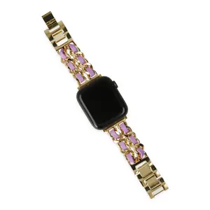 Watch 22mm Kr405 Metal Bakla Kordon - Lila