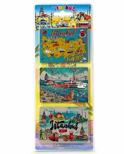 Silikon 3'lü İstanbul Temalı Magnet