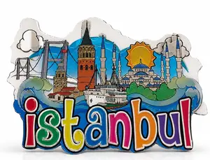 İstanbul Temalı Silikon Buzdolapı Süsü Magnet