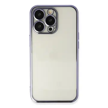 İphone 14 Pro Max Kılıf Razer Lensli Silikon - Mor