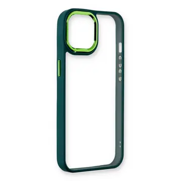 İphone 14 Plus Kılıf Dora Kapak - Haki Yeşil