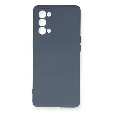 Oppo Reno 5 Pro Kılıf Nano İçi Kadife Silikon - Gri