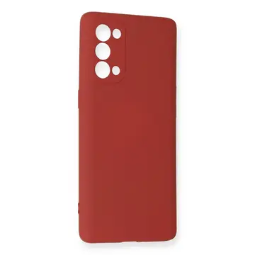 Oppo Reno 5 Pro Kılıf Nano İçi Kadife Silikon - Kiremit