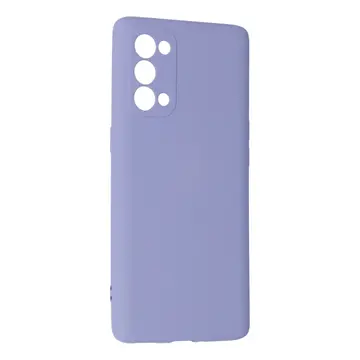 Oppo Reno 5 Pro Kılıf Nano İçi Kadife Silikon - Lila