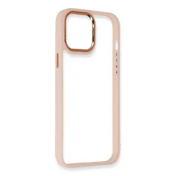 İphone 14 Pro Max Kılıf Dora Kapak - Pudra
