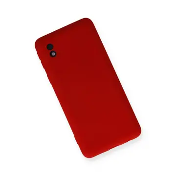 Samsung Galaxy A01 Core Kılıf Nano İçi Kadife Silikon - Kırmızı