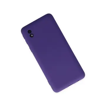 Samsung Galaxy A01 Core Kılıf Nano İçi Kadife Silikon - Mor