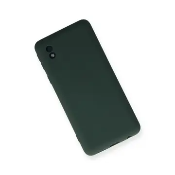 Samsung Galaxy A01 Core Kılıf Nano İçi Kadife Silikon - Koyu Yeşil