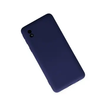 Samsung Galaxy A01 Core Kılıf Nano İçi Kadife Silikon - Lacivert
