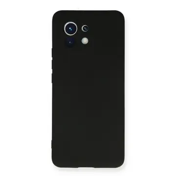 Xiaomi Mi 11 Kılıf Nano İçi Kadife Silikon - Siyah