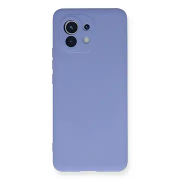 Xiaomi Mi 11 Kılıf Nano İçi Kadife Silikon - Lila