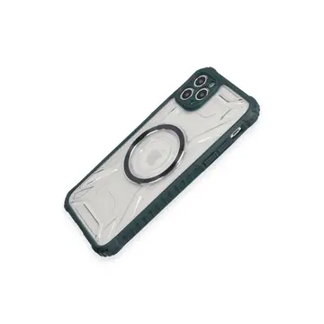 İphone 11 Pro Max Kılıf Prag Magneticsafe Kapak - Koyu Yeşil