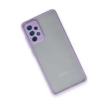 Samsung Galaxy A72 Kılıf Montreal Silikon Kapak - Mor