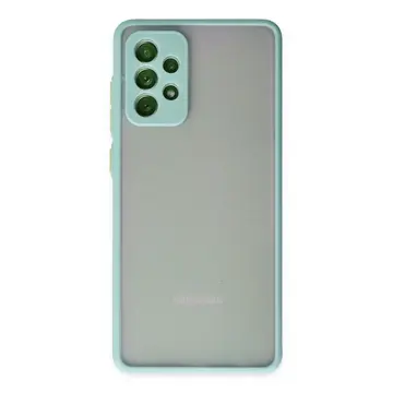 Samsung Galaxy A72 Kılıf Montreal Silikon Kapak - Turkuaz