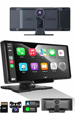 Android ve İOS Uyumlu Ön Arka Çift Kameralı Araç Ekranı Dokunmatik CarPlay