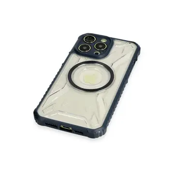 İphone 12 Pro Kılıf Prag Magneticsafe Kapak - Lacivert