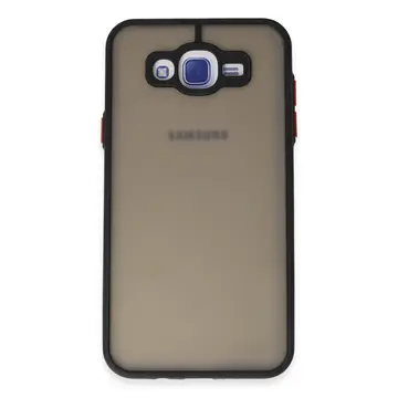Samsung Galaxy J7 Kılıf Montreal Silikon Kapak - Siyah
