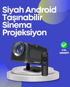 HDMI USB ve Kulaklık Girişli Çoklu Bağlantı Seçenekli Projektör