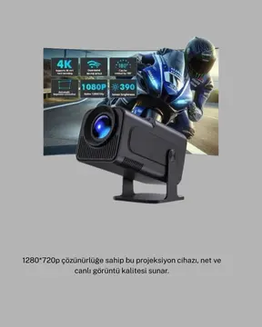Android Projeksiyon Game Box – 1280x720p HD Çözünürlük BluetoothHDMI ve USB Girişli