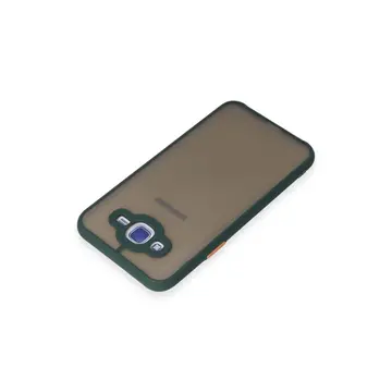 Samsung Galaxy J7 Kılıf Montreal Silikon Kapak - Yeşil