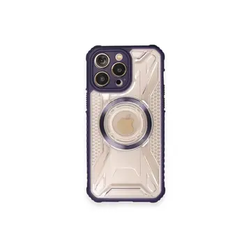 İphone 12 Pro Kılıf Prag Magneticsafe Kapak - Derin Mor