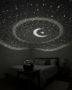 Fişli Yıldız Projektör Gece Lambası Müzikli
