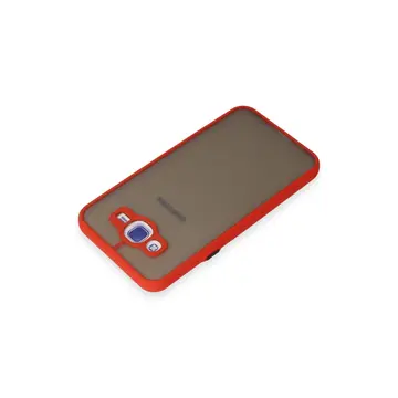 Samsung Galaxy J7 Kılıf Montreal Silikon Kapak - Kırmızı