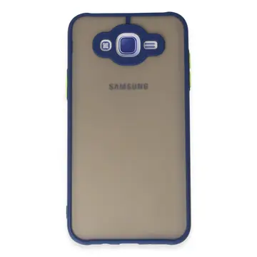 Samsung Galaxy J7 Kılıf Montreal Silikon Kapak - Lacivert