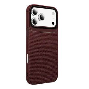 İphone 18 Pro Auto Focus Karbon Kapak - Bordo