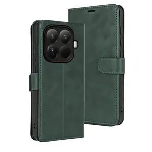 Xiaomi Mi 15t Pro Trend S Plus Kapaklı Kılıf - Yeşil