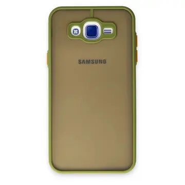 Samsung Galaxy J7 Kılıf Montreal Silikon Kapak - Açık Yeşil