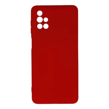 Samsung Galaxy M51 Kılıf Nano İçi Kadife Silikon - Kırmızı