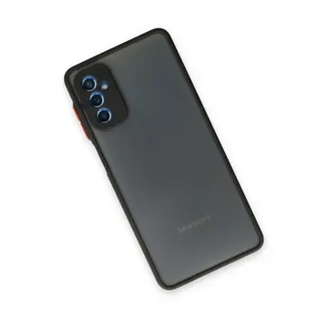 Samsung Galaxy M52 5g Kılıf Montreal Silikon Kapak - Siyah